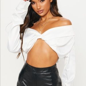 NWT Pretty Little Thing Bardot Top